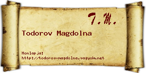 Todorov Magdolna névjegykártya